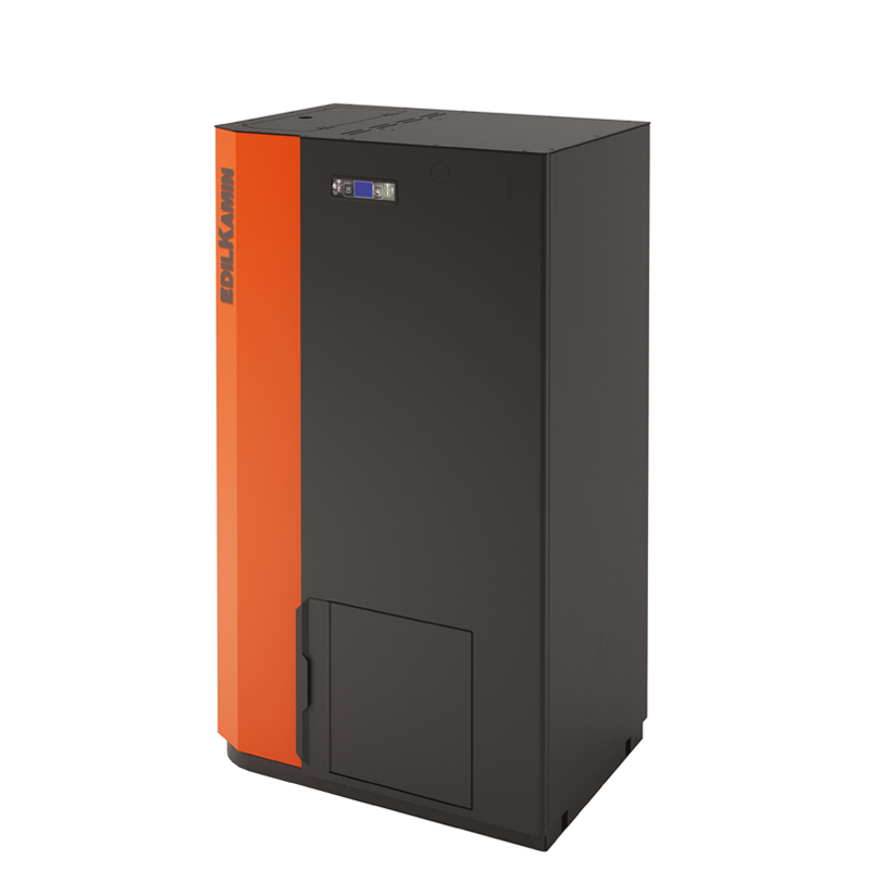 Caldaia Edilkamin Prisma H 22, color arancio e nero